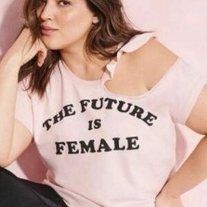 Livi Active Light Pink Statement Tee NWT size 14/16